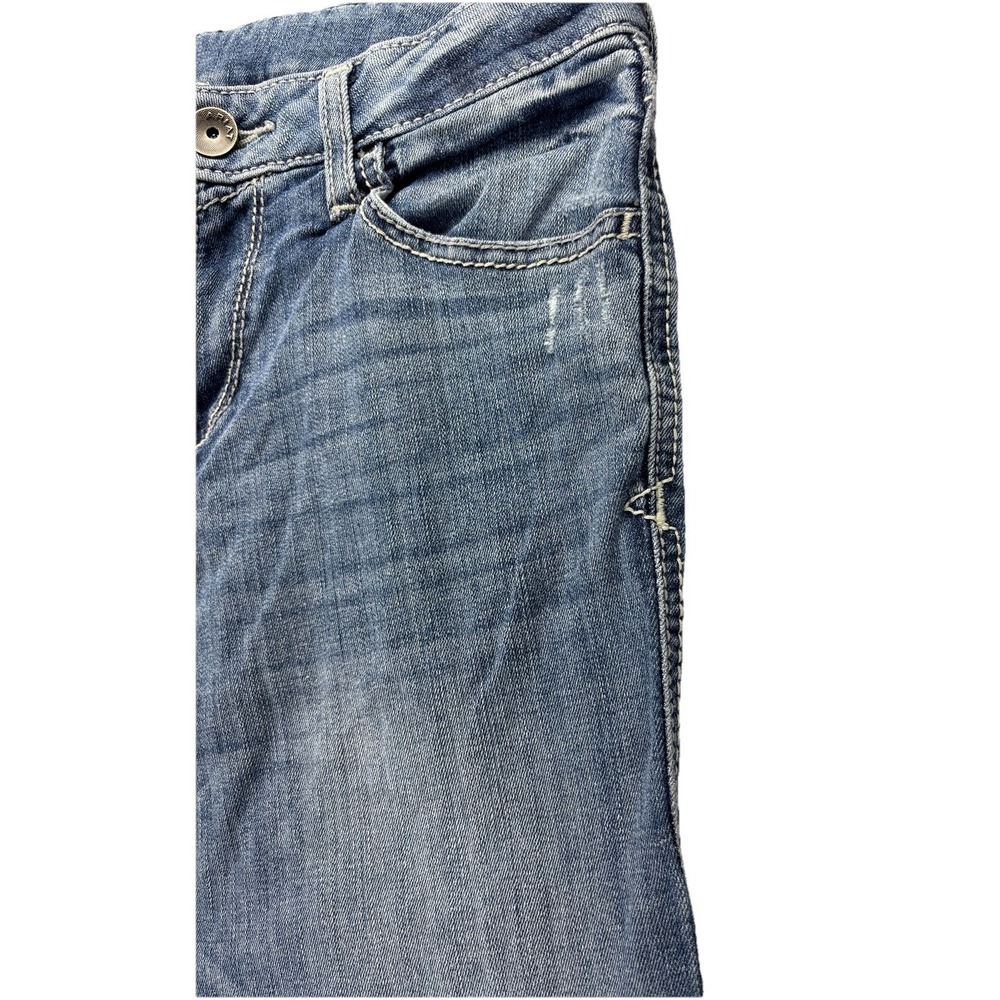 Ariat Trouser Chelsey Wide Leg Jeans Womens 28L Stretch Western Y2K Boho Rodeo - Picture 6 of 13